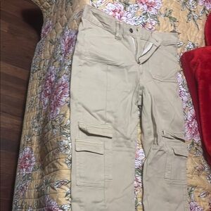 Beige Cargo Pants